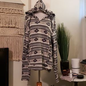 Free planet  boho Hoodie Large